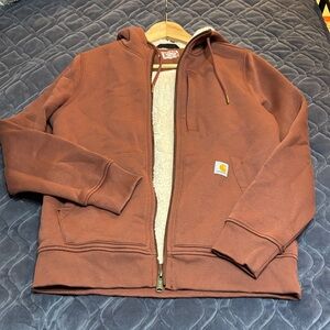 Carhartt Rust Zip-Up Hoodie
